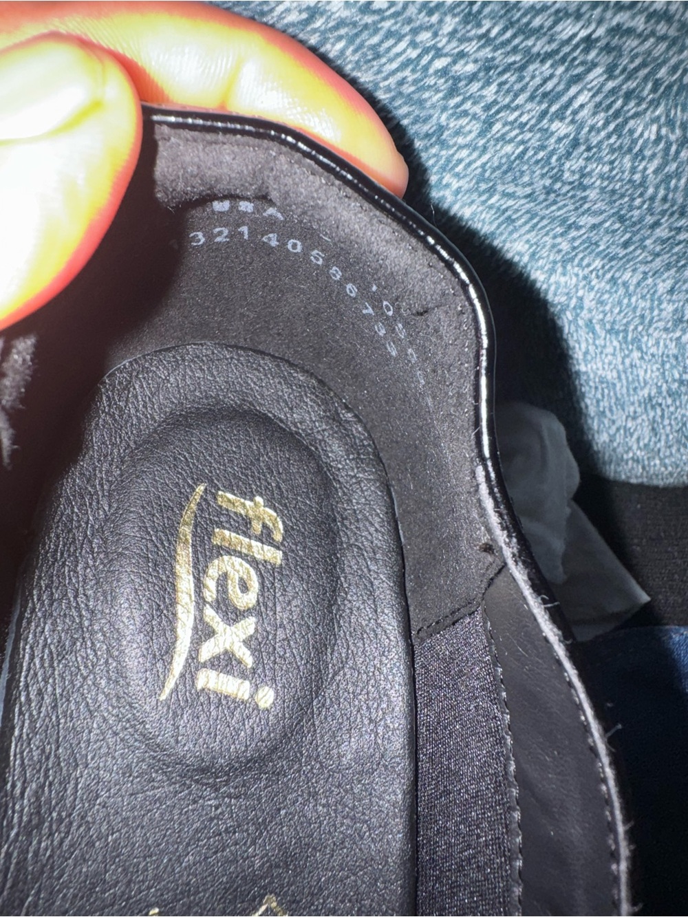 Flexi Black Men’s Slip-On Loafer with Gold Logo